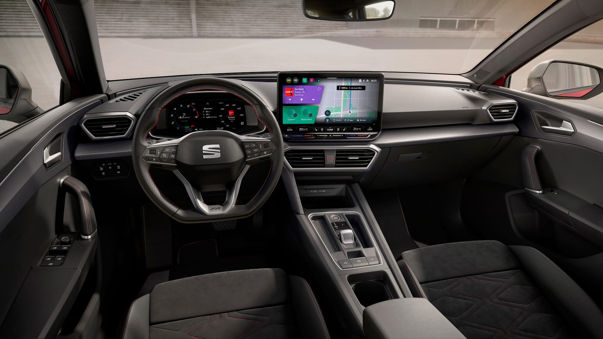 Seat Leon dashboard Handyhalterung montage