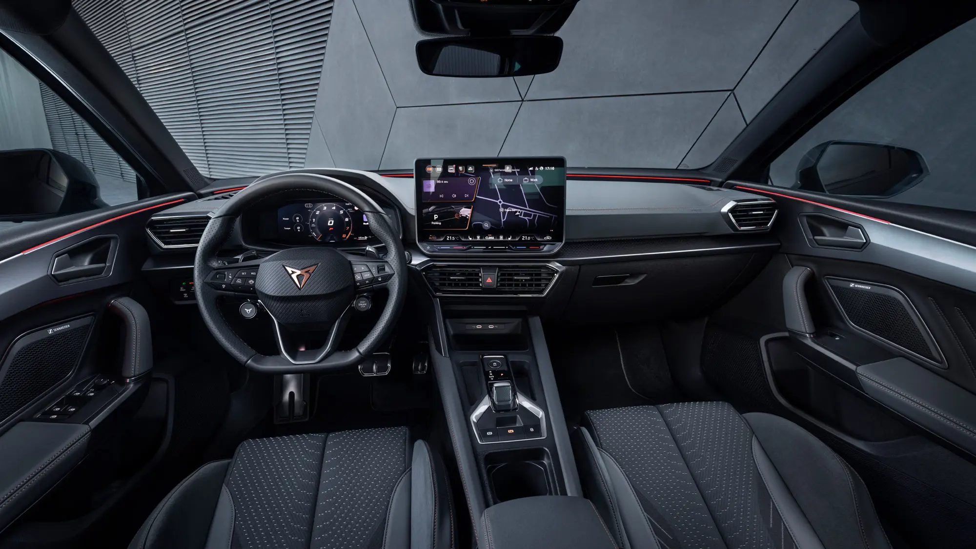 Cupra Leon dashboard Handyhalterung montage