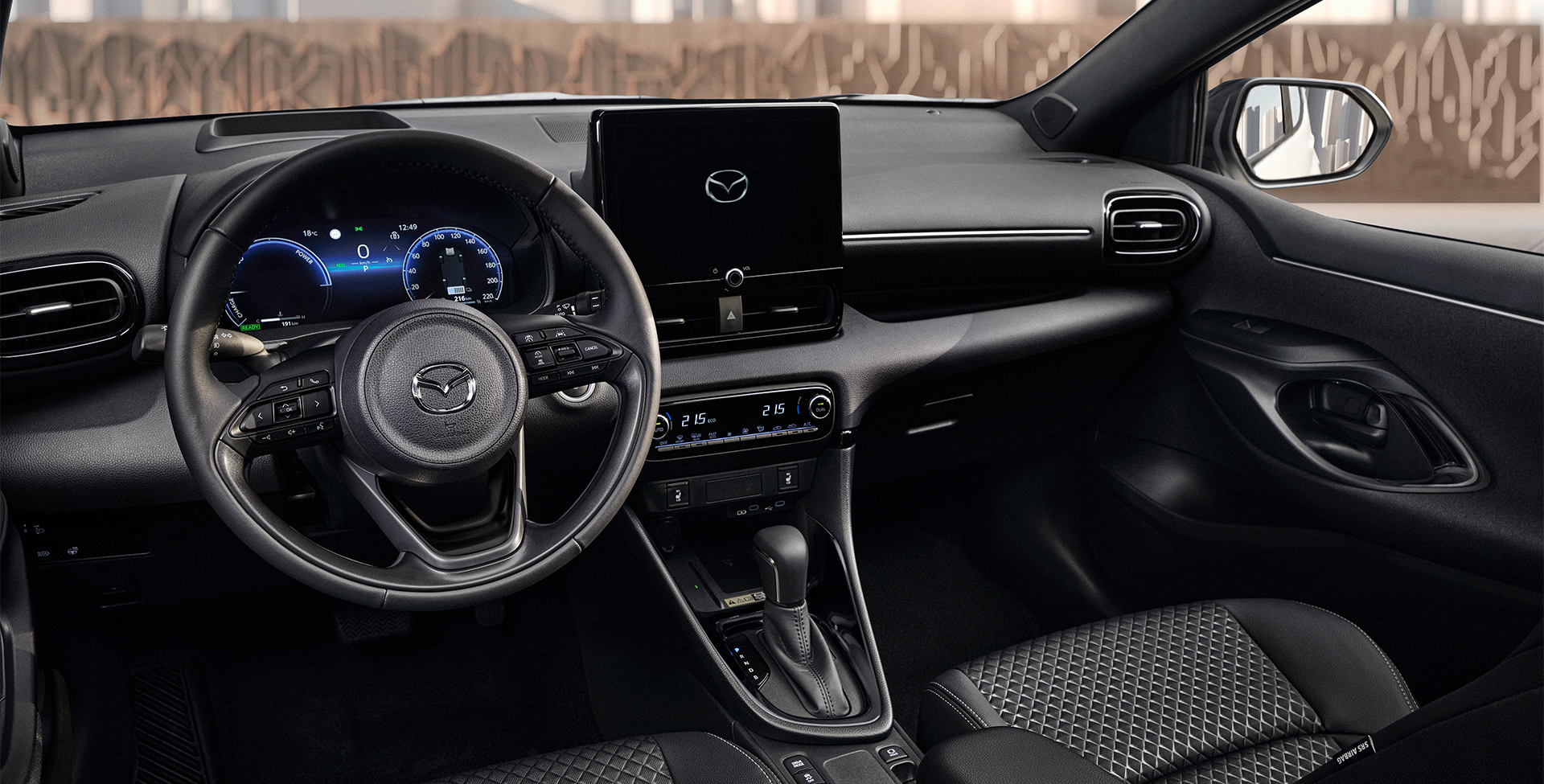 Mazda 2 dashboard Handyhalterung montage