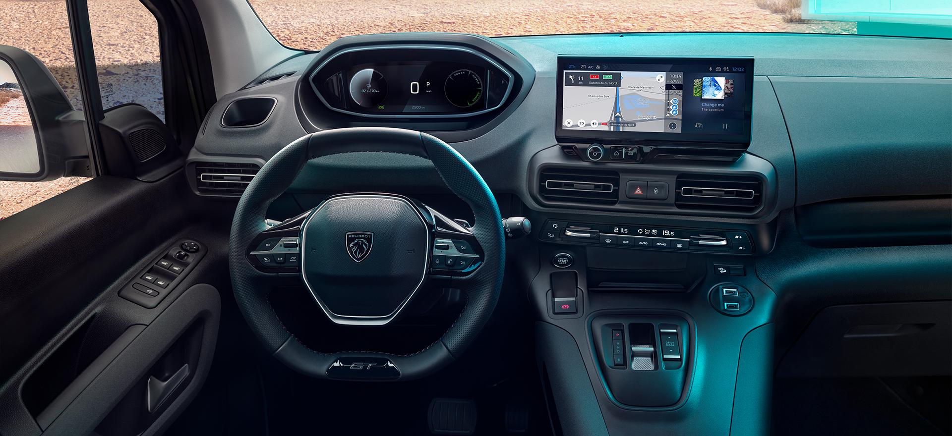 Peugeot Rifter dashboard Handyhalterung montage