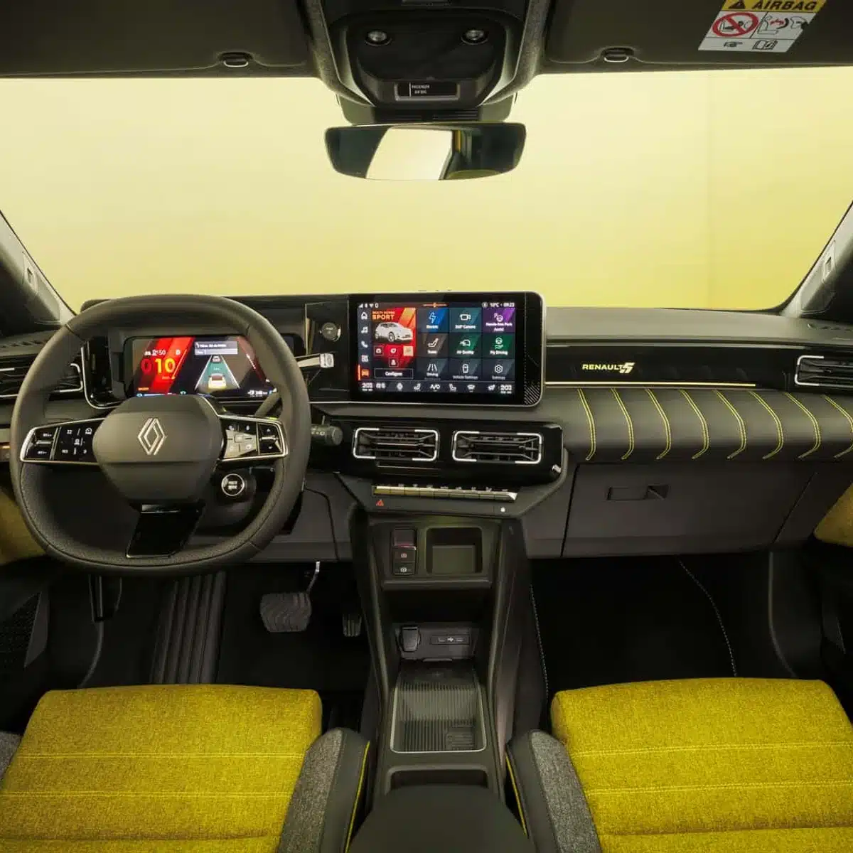 Renault 5 E-Tech dashboard Handyhalterung montage