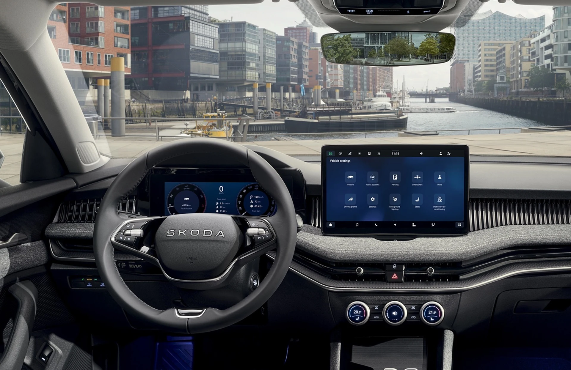 Skoda Superb dashboard Handyhalterung montage